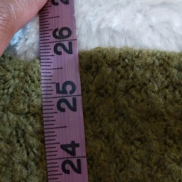 Joe Fresh| NWT Olive Green Knit Patterned Crew Neck Sweater - Picture 5 of 11